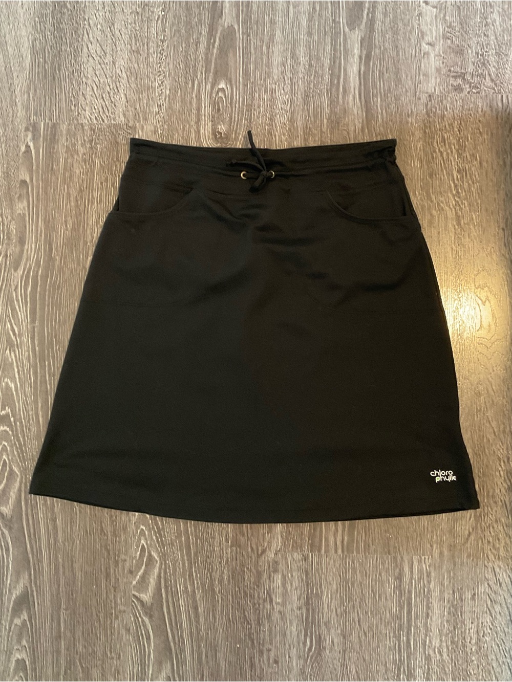 Chlorophylle Black Drawstring Skirt